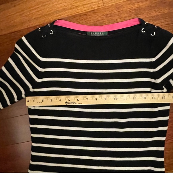 Ralph Lauren Black and White Striped Dress - Picture 6 of 7